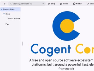 Screenshot sito: Cogent Core