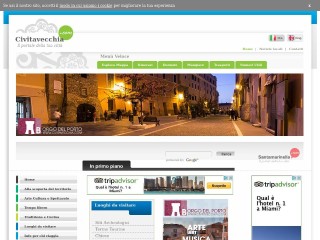 Screenshot sito: Civitavecchia.com