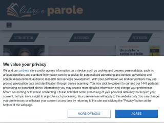 Screenshot sito: Librieparole.it