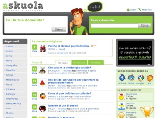 Screenshot sito: Askuola.com