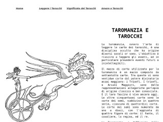 Screenshot sito: Taromanzia.com