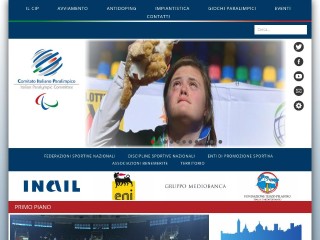 Screenshot sito: Comitato Italiano Paralimpico