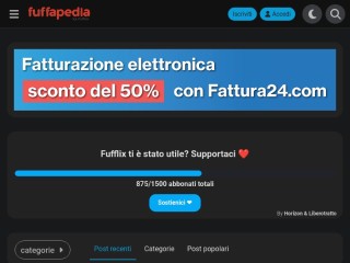 Screenshot sito: Fuffapedia