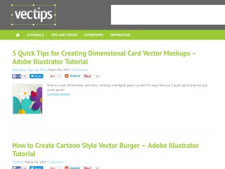 Screenshot sito: Vectips