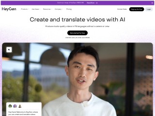 Screenshot sito: HeyGen