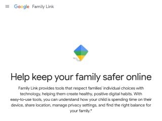 Screenshot sito: Family Link