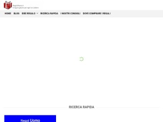 Screenshot sito: Regalimania