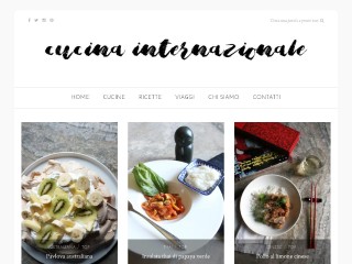 Screenshot sito: Cucina Internazionale