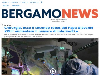 Screenshot sito: Bergamonews.it