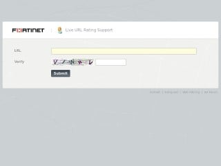 Fortinet URL Rating Submission