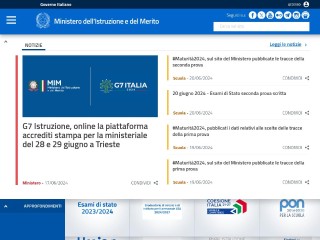 Screenshot sito: La Scuola Italiana