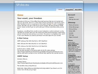 Screenshot sito: Sfcko