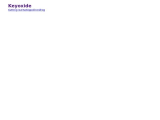 Screenshot sito: Keyoxide