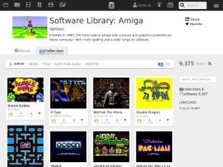 Screenshot sito: Software Library Amiga