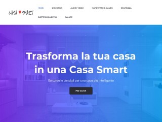 Screenshot sito: Casa Smart