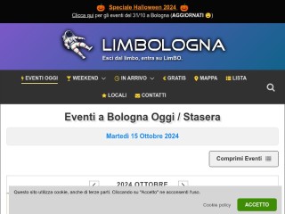 Screenshot sito: Limbologna