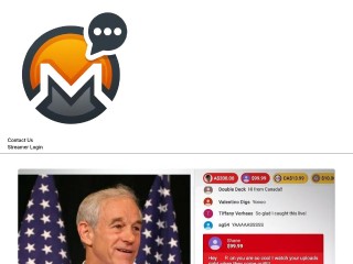 Screenshot sito: XMR Chat