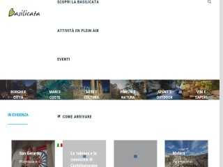 Screenshot sito: Basilicataturistica.com