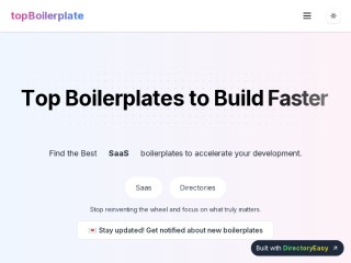 Screenshot sito: TopBoilerplate