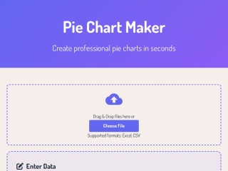 Screenshot sito: Pie Chart Maker