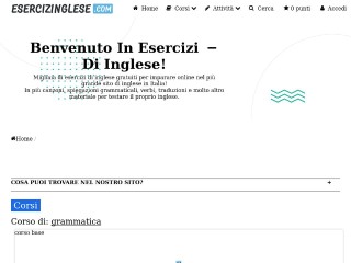 Screenshot sito: Esercizinglese.com