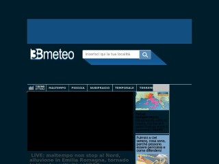 Screenshot sito: 3Bmeteo