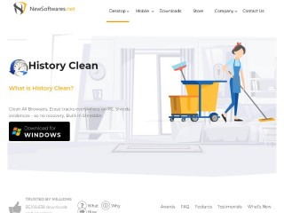 Screenshot sito: History Clean