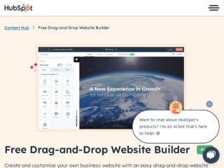 Screenshot sito: HubSpot Builder