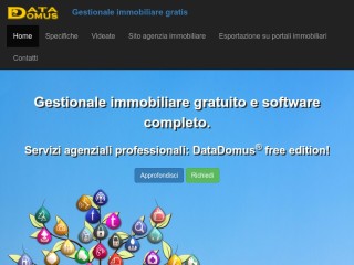 Screenshot sito: DataDomus
