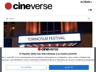 Screenshot sito: Cineverse Magazine