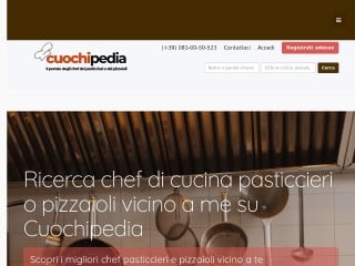 Screenshot sito: Cuochipedia