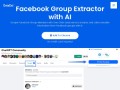 Screenshot sito: FB Group Extractor